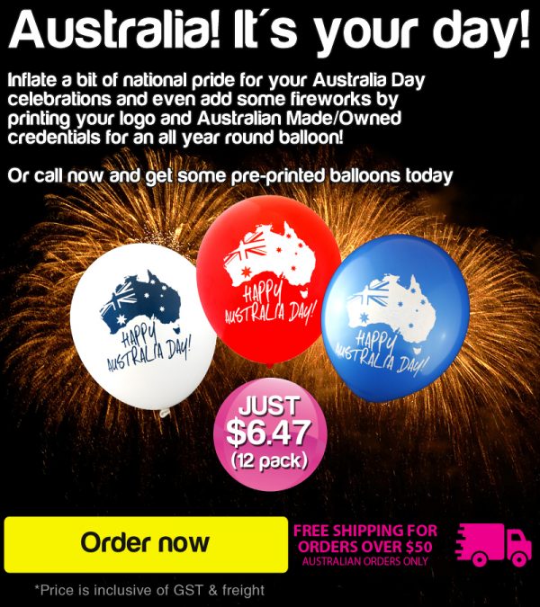 Australia Day Balloons - AU