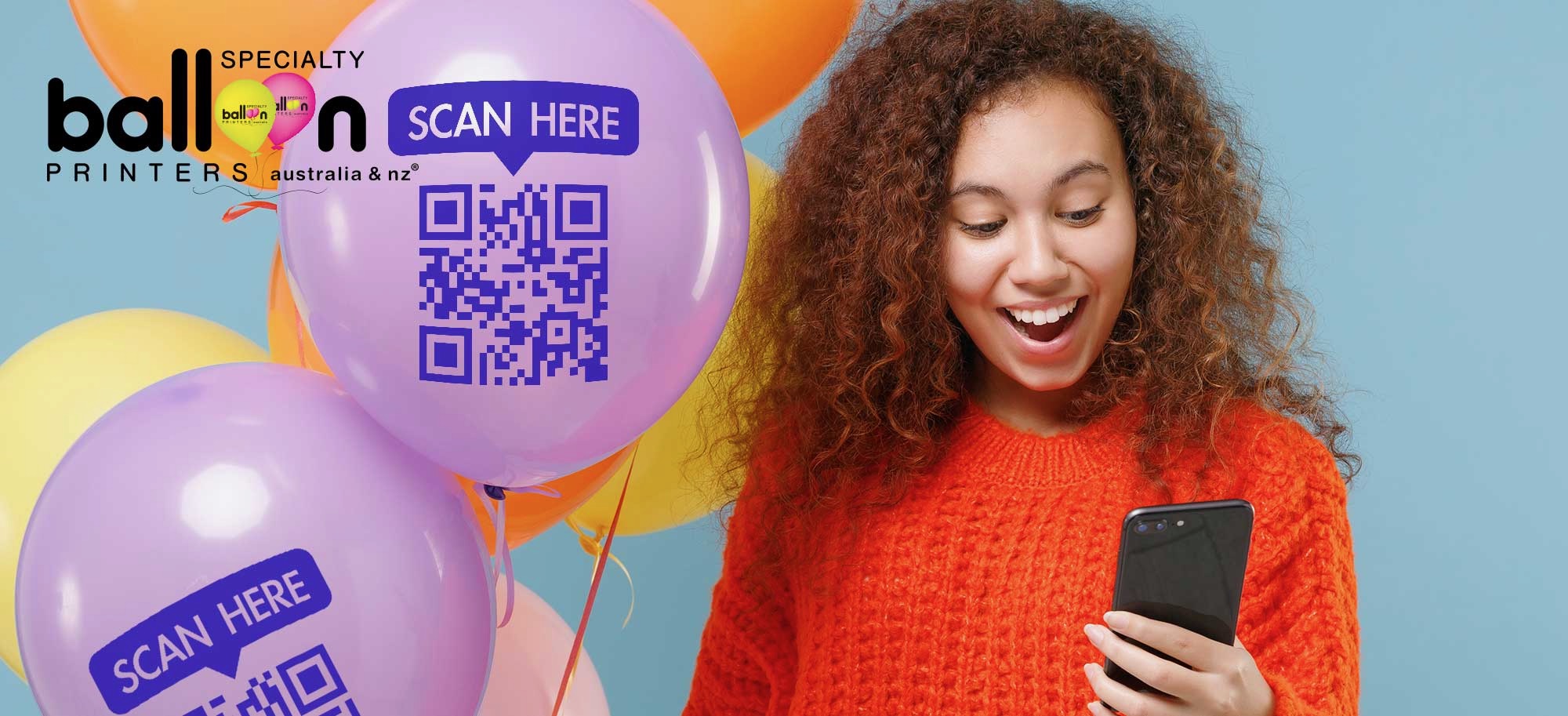 Specialty Balloon Printers Interactive Events: QR Code Custom Balloons